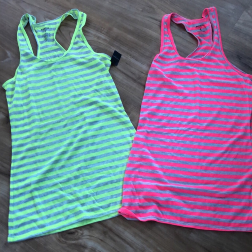 Two express tanks! Yellow and pink both mediums.
